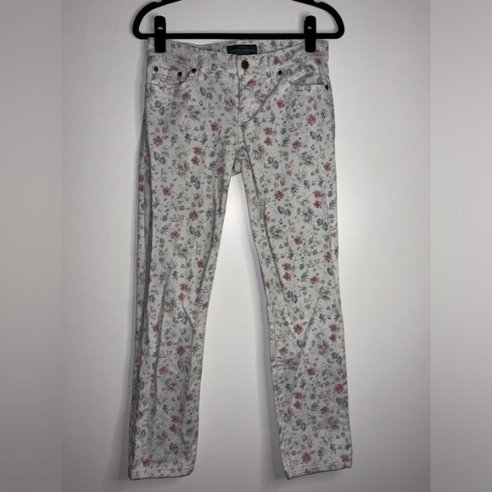 Great Condition Lauren Jeans By Ralph Lauren Flower Modern Straight Ankle Size 2